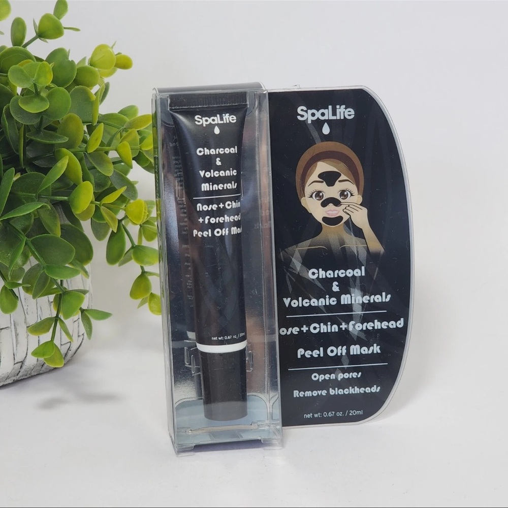 SpaLife Charcoal & Volcano Minerals Nose,Chin, Forehead Peel Off Mask .67 fl oz